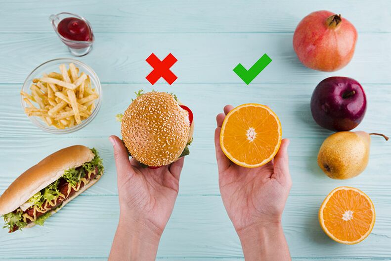 Kilo vermek için fast food atıştırmalıkları meyvelerle değiştirilir